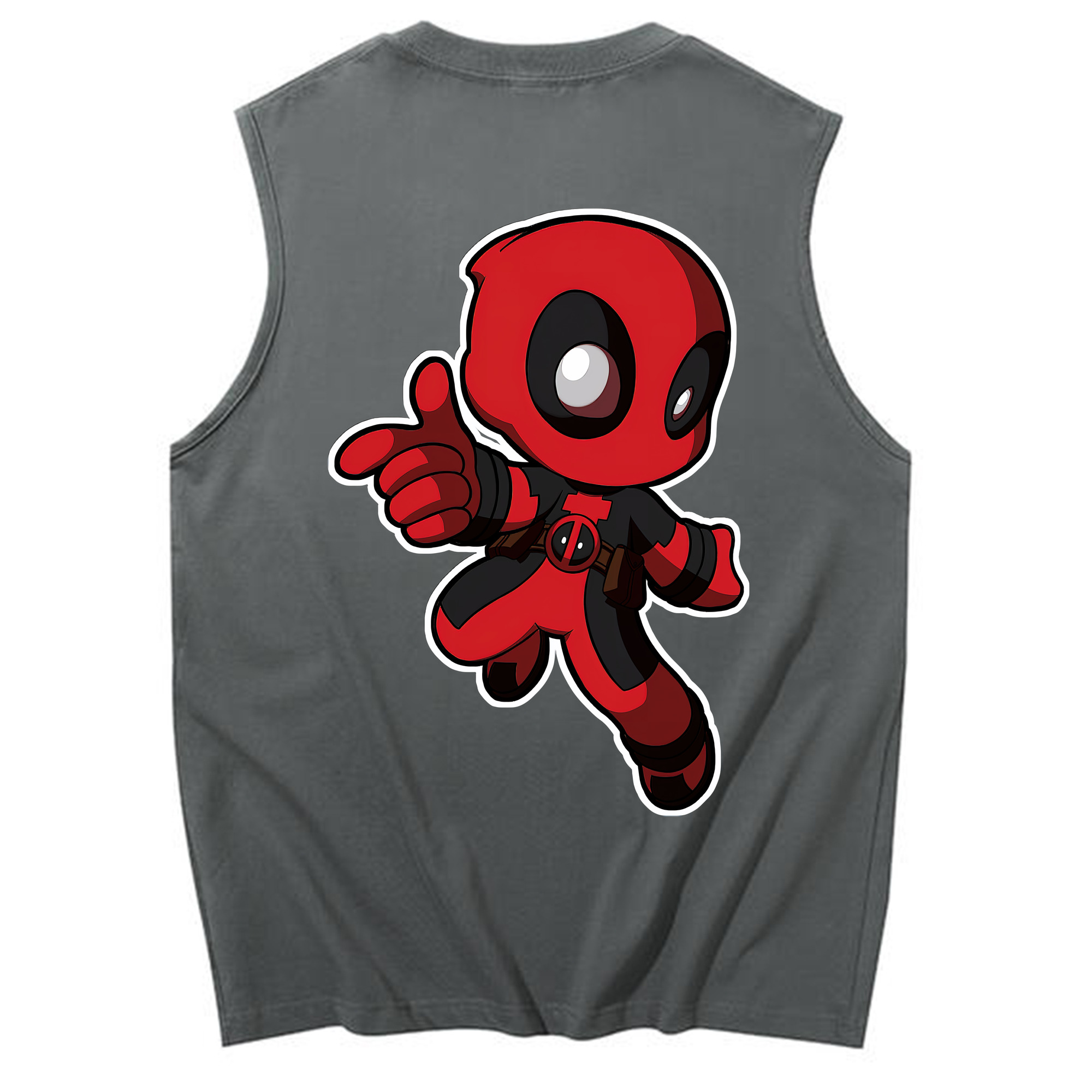 （画像用） Deadpool デッドプール コットン100％タンクトップ（背面プリント）